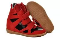 isabel marant street fashion chaussures rouge noir